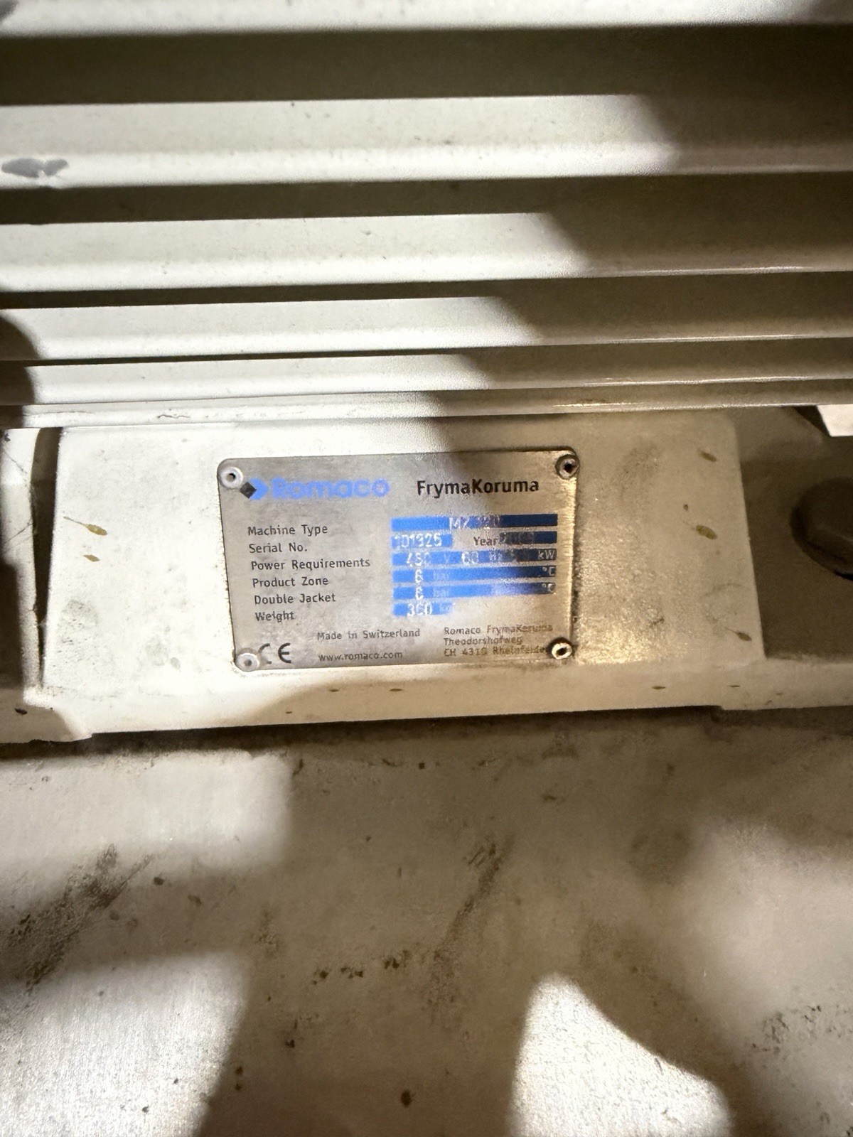 Romaco FrymaKoruma #MZ120, Colloid Mill - Image 3