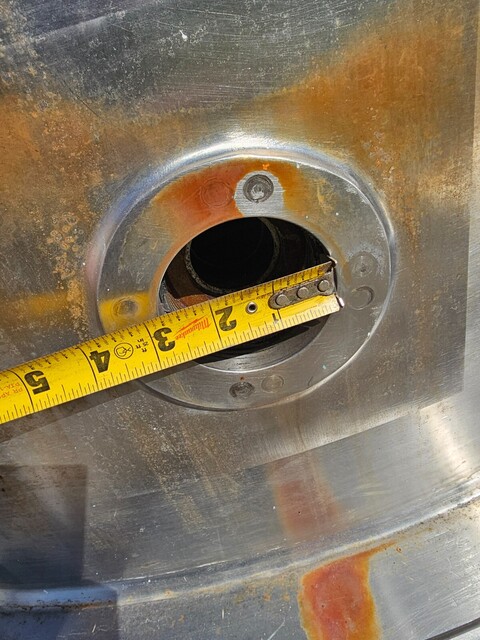 1000 Gallon Vacuum Chamber with intercooler, 316 Stainless Steel, 150 PSI. pressure chamber, 29" HgV - Image 10
