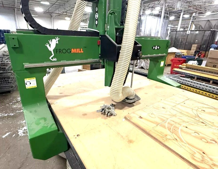 Streamline Automation #FrogMill-3D, 4-Axis CNC Router, 124" x 64" vacuum table, 26" Z stroke, 16" under - Image 9