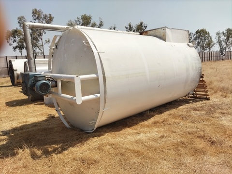 5,000 gallon Cherry Burrell #SVW, Stainless Steel Jacketed Tank, 7.5' inside diameter x 14' H, scraped - Image 2