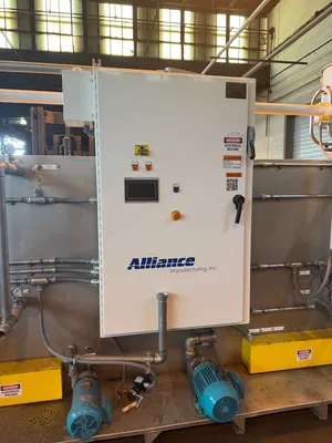 Alliance #Aquamaster-CB-2400E, 3 stage pass thru parts washer, 24" width belt x 24" tunnel H, 48" wash, 24" - Image 6