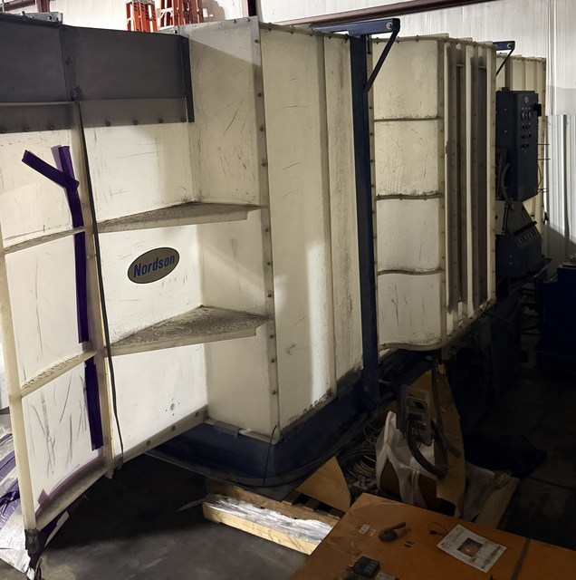 Nordson #Horizon-400, downdraft powder coating booth, 36" width x 66" H part opening - Image 2