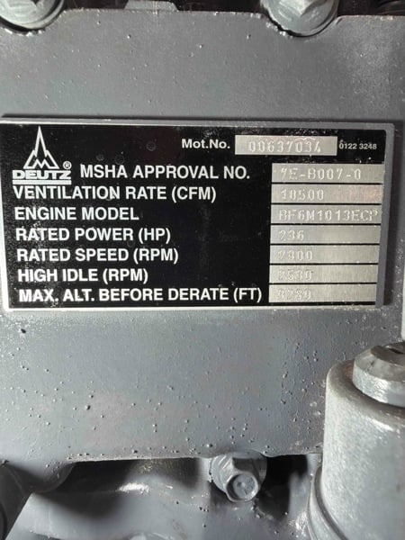 236 HP Deutz #BF6M1013ECP, engine, warranty - Image 3