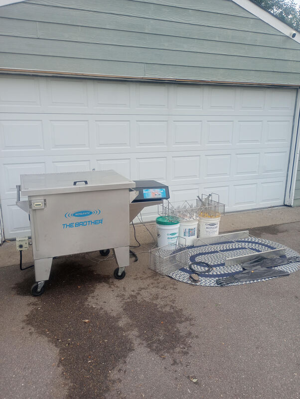 Morantz " The Brother" #Z-97, Ultrasonic parts cleaner, 97 gallon, 26" x40" x24" tank, casters - Image 5