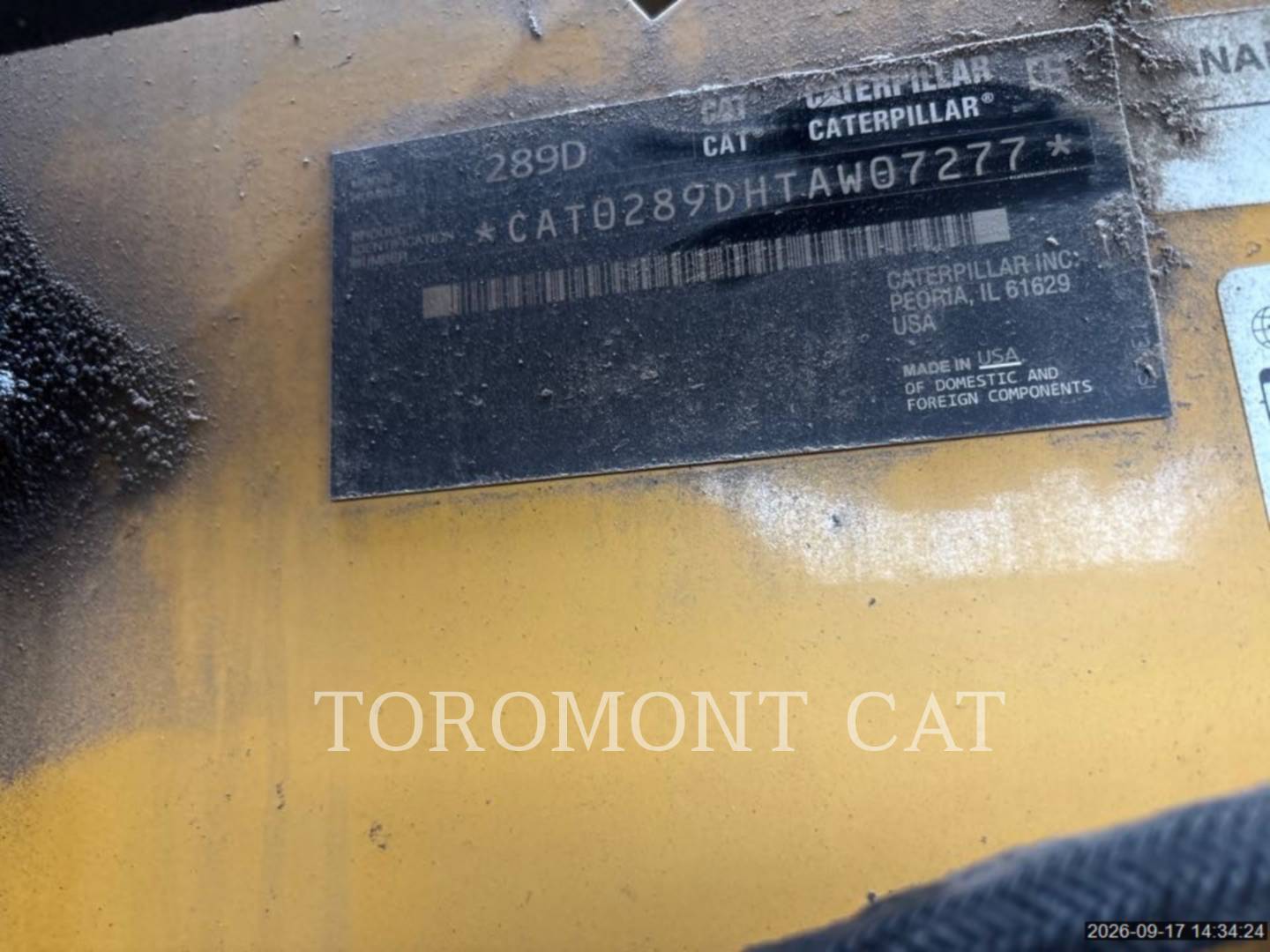 Caterpillar 289D, 4288 hours, S/N: TAW07277, 2017 - Image 5