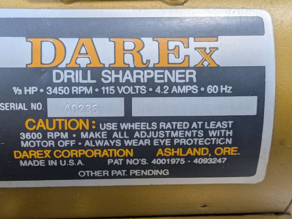 Darex #M400, drill bit sharpener - Image 2
