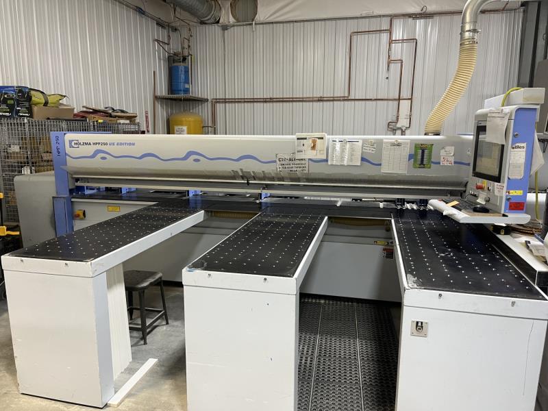 Holzma #HPP-250, front load automatic panel saw, 149.6" cutting length, 2.95" blade projection, 18 HP, 4,700 - Image 1