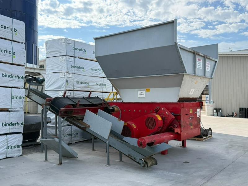 Cresswood #HF-60-75, vertical feed wood waste grinder, 78" x 60" chamber, 75 HP, 16" diameter x 60" rotor, 98 - Image 2