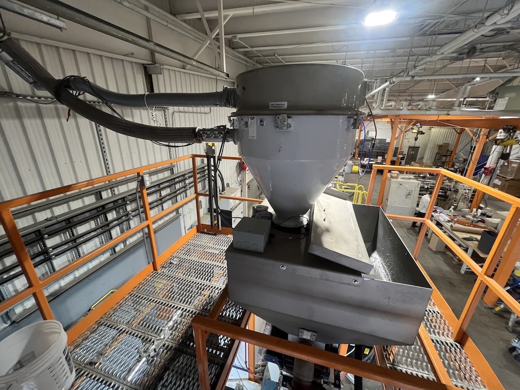 5" PTI #G5000, sheet extrusion line, 32:1 L/D, 300 HP, 42" wide die, GCVD481830 3-roll stack, 2,000 PPH, 575 - Image 3