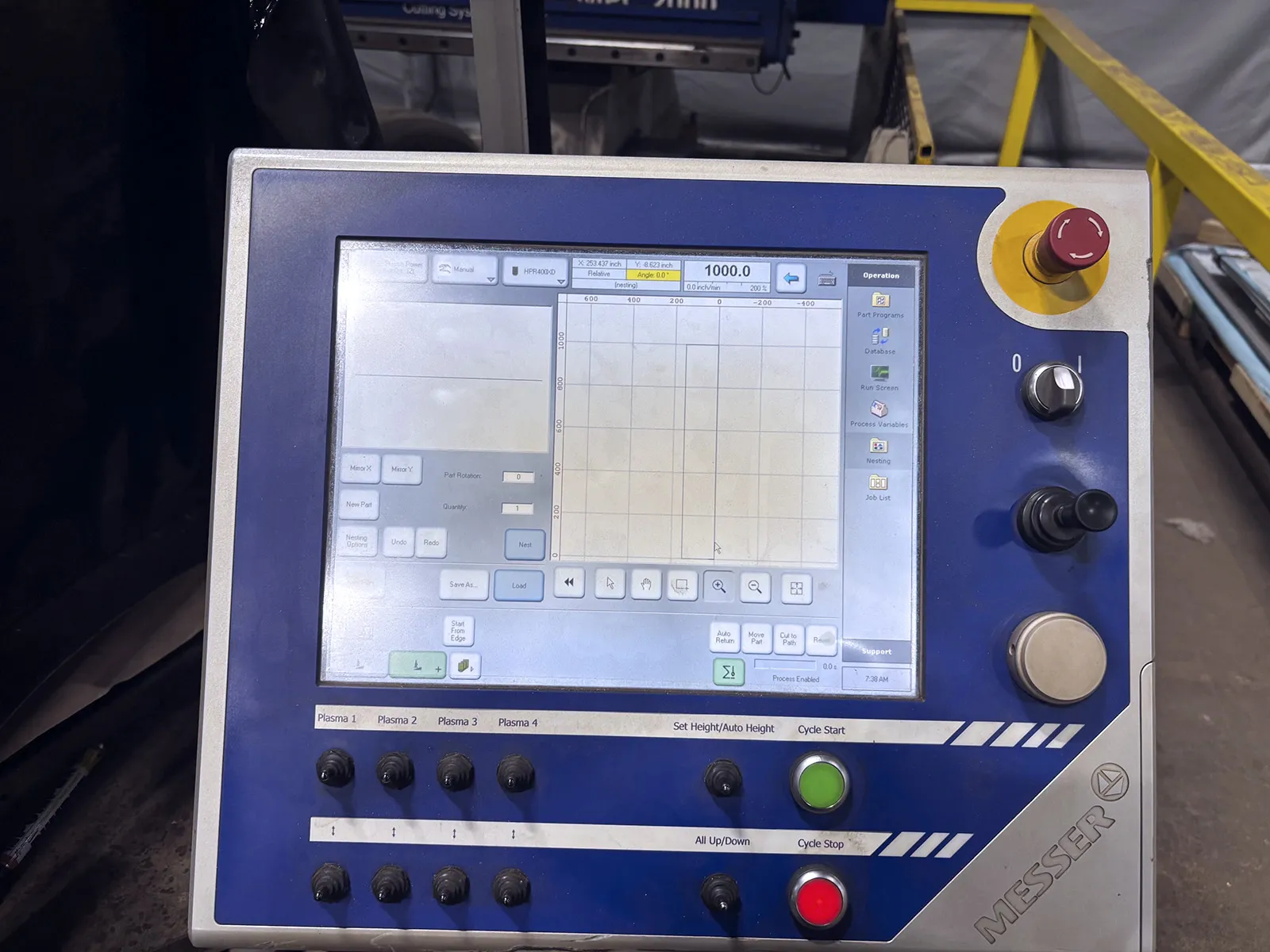 Messer #MPC2000, CNC dual head plasma table, 13' x 61' table, (2) Hypertherm 400 amp plasma, Global - Image 4