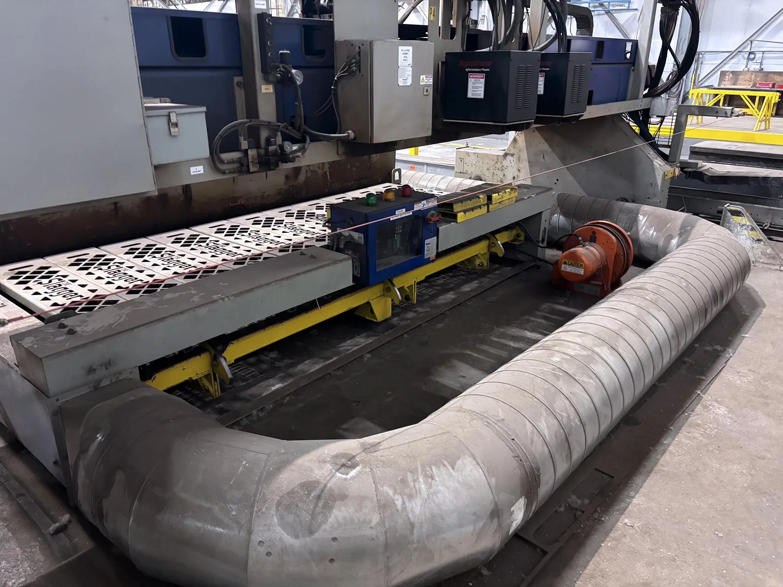 Messer #MPC2000, CNC dual head plasma table, 13' x 61' table, (2) Hypertherm 400 amp plasma, Global - Image 5