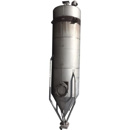 3740 gallon, Young Industries, Stainless Steel gravity blending silo bin, 500 cu.ft., 6' diameter x 17'-6" - Image 1