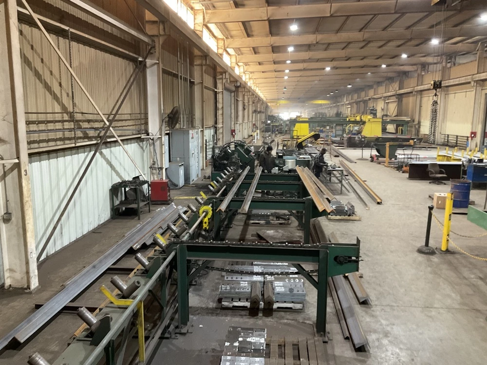6" x 6" x 1/2" Controlled Automation #ABL-74, Angle & Bar Line, 74 ton punch, cross transfer, infeed & - Image 2