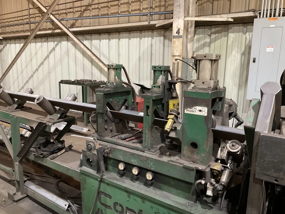 6" x 6" x 1/2" Controlled Automation #ABL-74, Angle & Bar Line, 74 ton punch, cross transfer, infeed & - Image 5