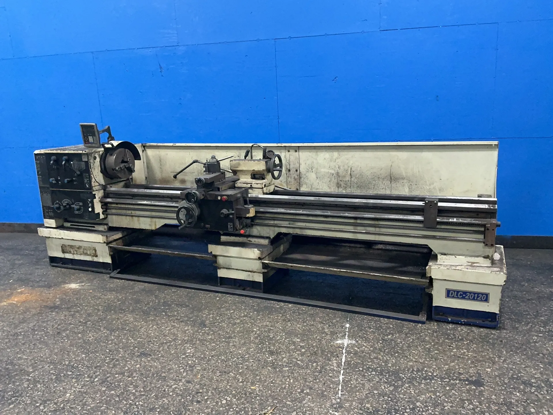 22" x 125" Chicago Pneumatic Tools #DLC-120, engine lathe, 12" 3-jaw chuck, 4" bore, 1.0 HP, Newall digital - Image 1