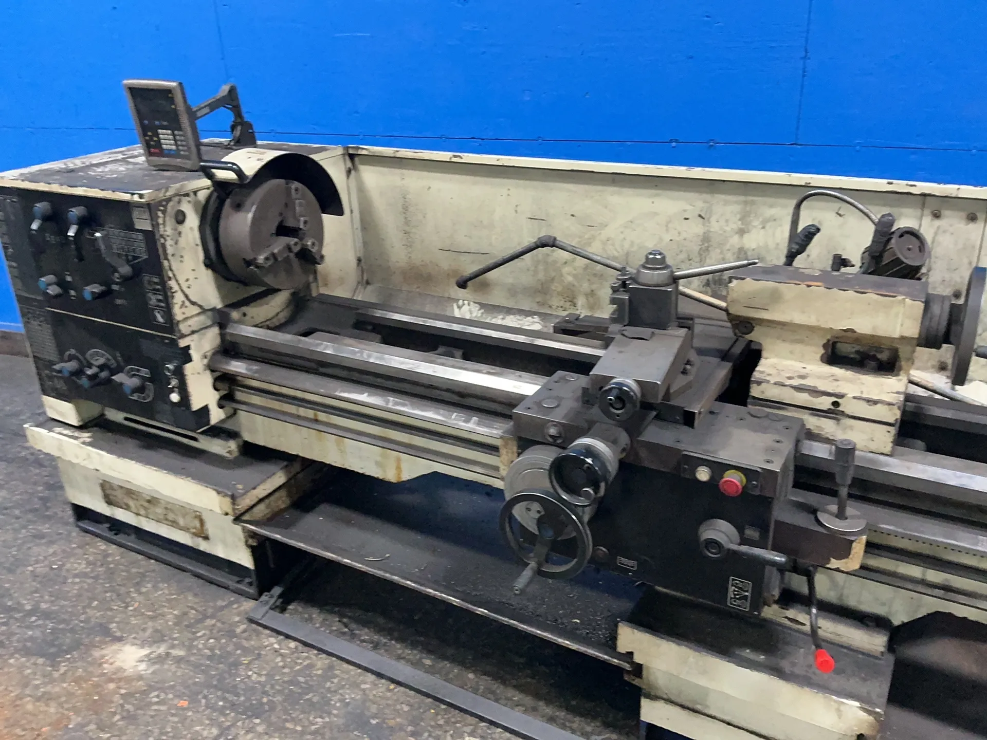 22" x 125" Chicago Pneumatic Tools #DLC-120, engine lathe, 12" 3-jaw chuck, 4" bore, 1.0 HP, Newall digital - Image 3