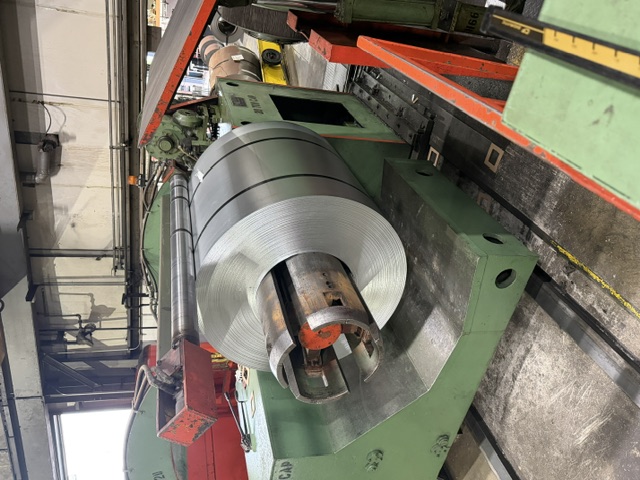 66" x .187" UMI, slitting line, 40,000 lb., .015" - .187" thick, 7" arbor, 2 slitter heads, 75 HP DC, 44,000 - Image 2