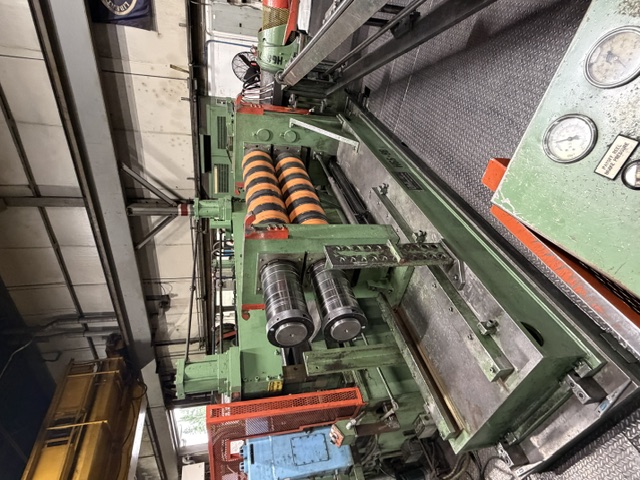 66" x .187" UMI, slitting line, 40,000 lb., .015" - .187" thick, 7" arbor, 2 slitter heads, 75 HP DC, 44,000 - Image 6