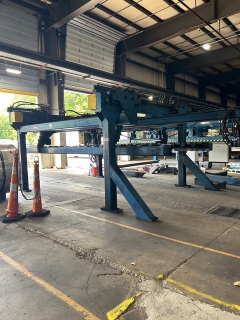 72" x 30,000 lb. Red Bud, sheet stacker, drop type, 20' max sheet length, (2) 121" lifting tables - Image 3