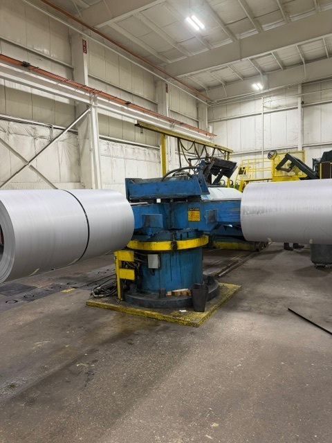 60,000 lb. Stamco, 4-arm exit turnstile, 82" arm, 49" passline, powered push-off, powered rotation, 10" x 4" - Image 5