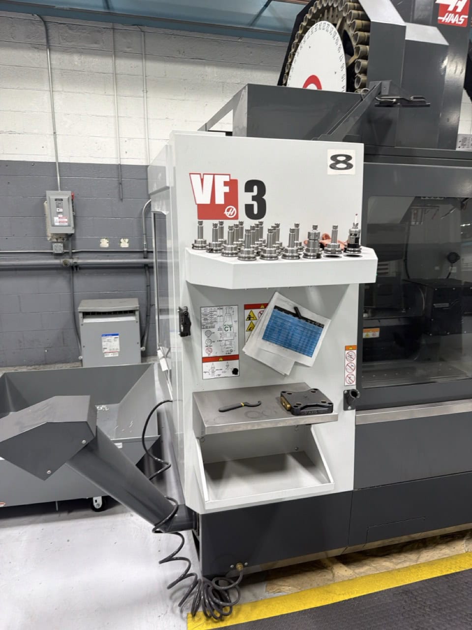 Haas #VF-3, CNC vertical machining center, 40" X, 20" Y, 25" Z, 48" x 18" table, 30 HP, 15,000 RPM, CAT 40 - Image 2