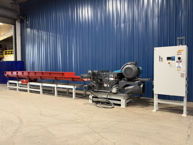 Vecoplan #VTH-85/12/2, horizontal wood grinder, 5" x 34" infeed opening, 5600 PPH, 390 RPM, 100 HP, (44) - Image 2