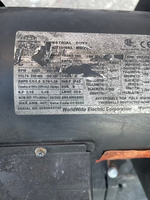200 HP 1800 RPM Reliance, Frame UMC3612ATZ, DPFVBB, 500 VA, 300/150 VF - Image 2