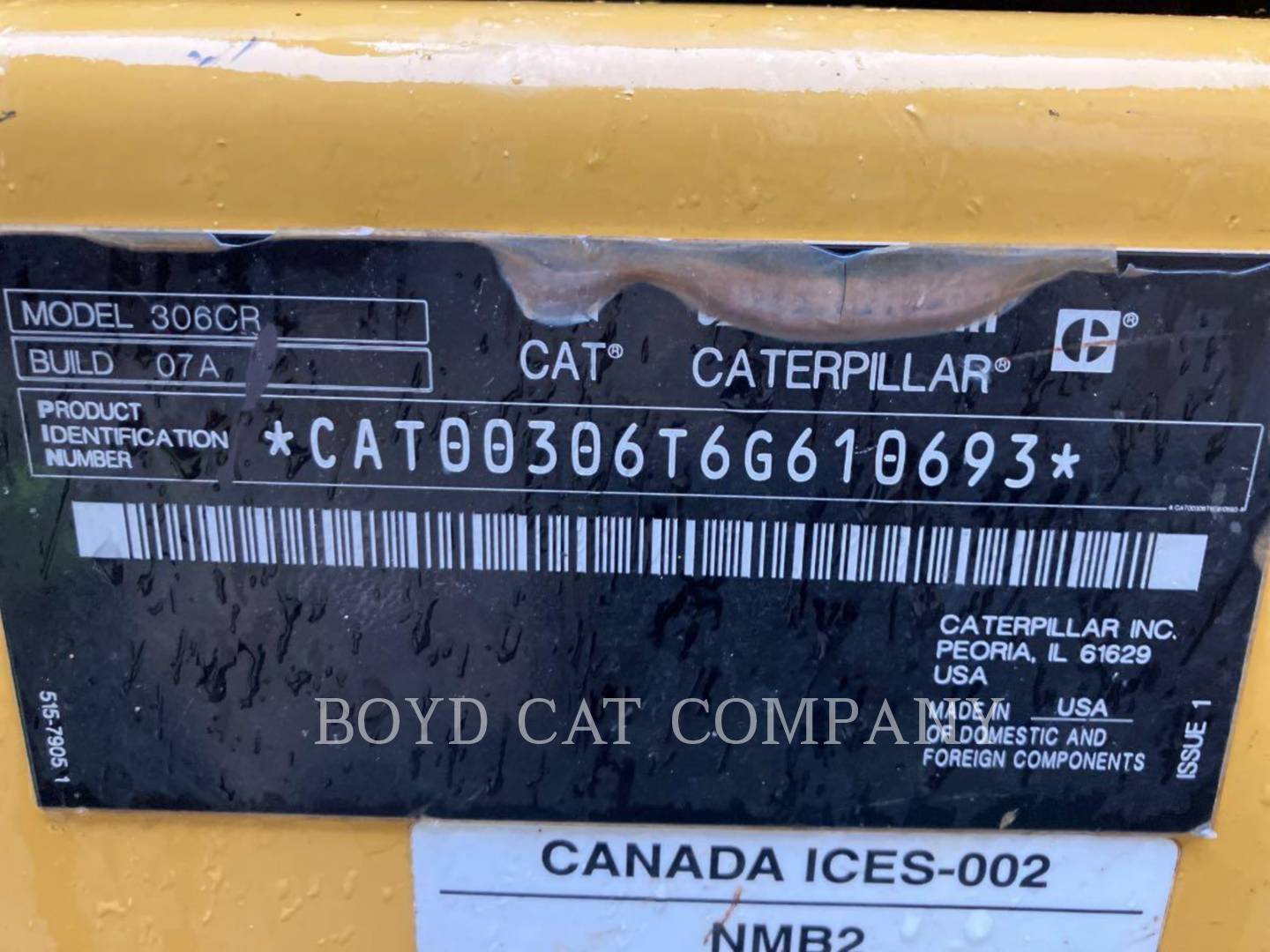 Caterpillar 306, 370 hours, S/N: 6G610693, 2024 - Image 6