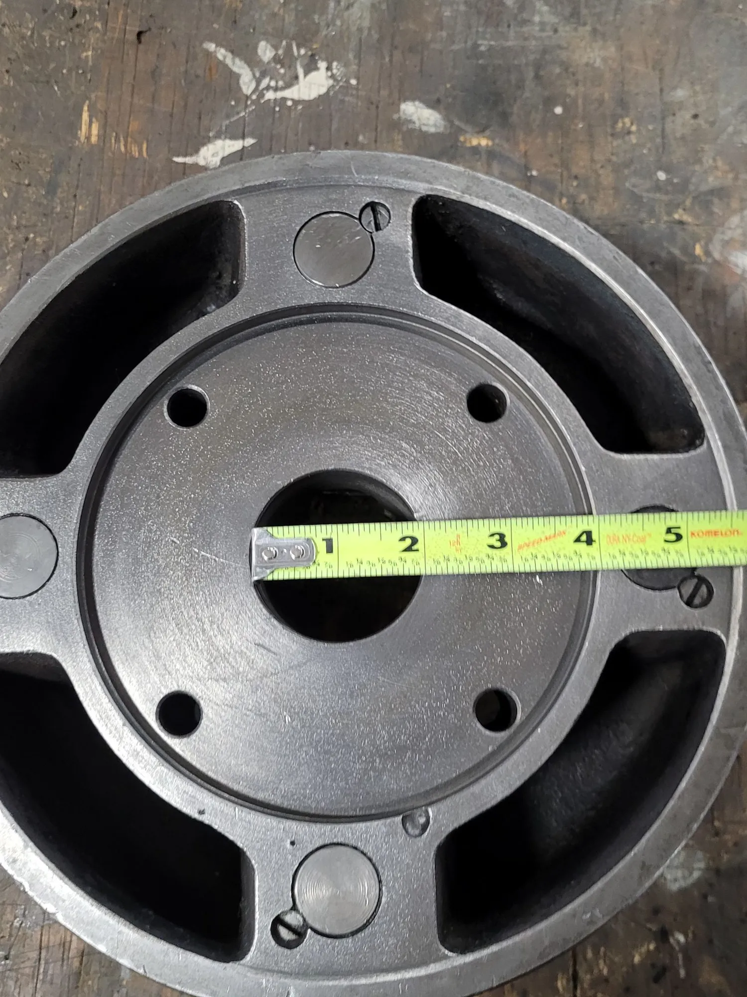 10" Pratt & Whitney Burnerd, 4-jaw lathe chuck, flat back - Image 9