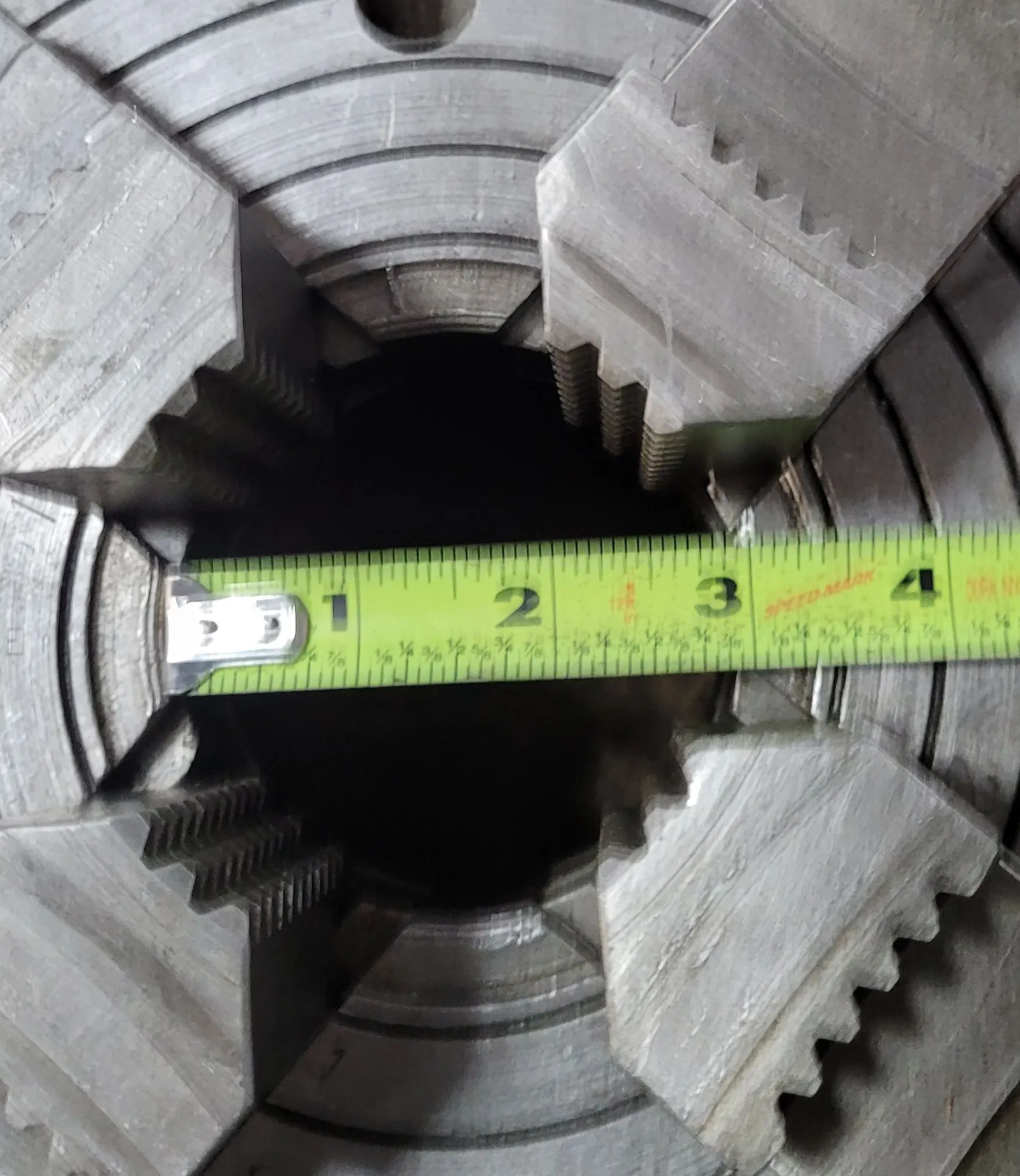12" Horton #16OCL1/PL522, 4-jaw lathe chuck, L1 mount - Image 3