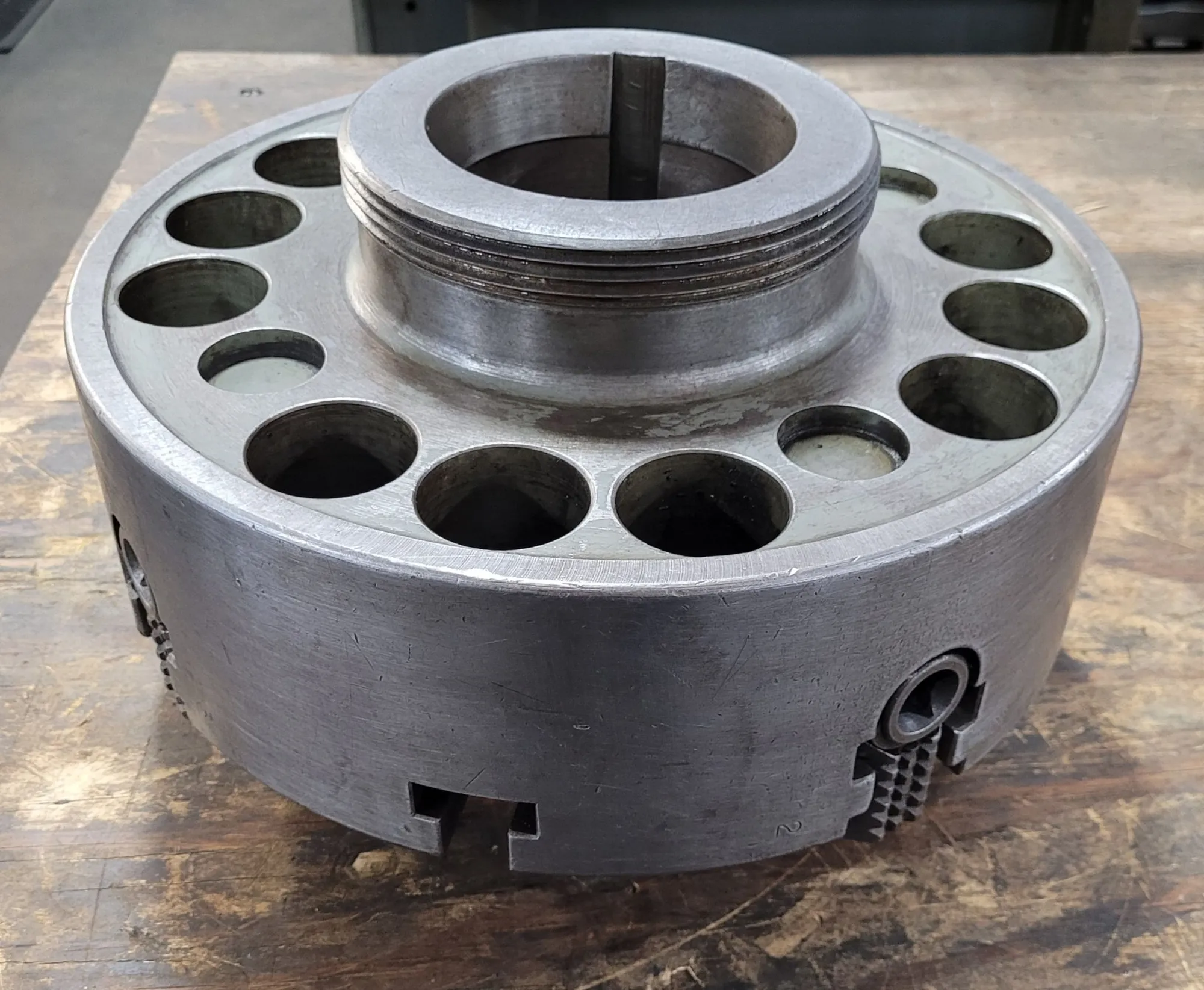 12" Horton #16OCL1/PL522, 4-jaw lathe chuck, L1 mount - Image 6