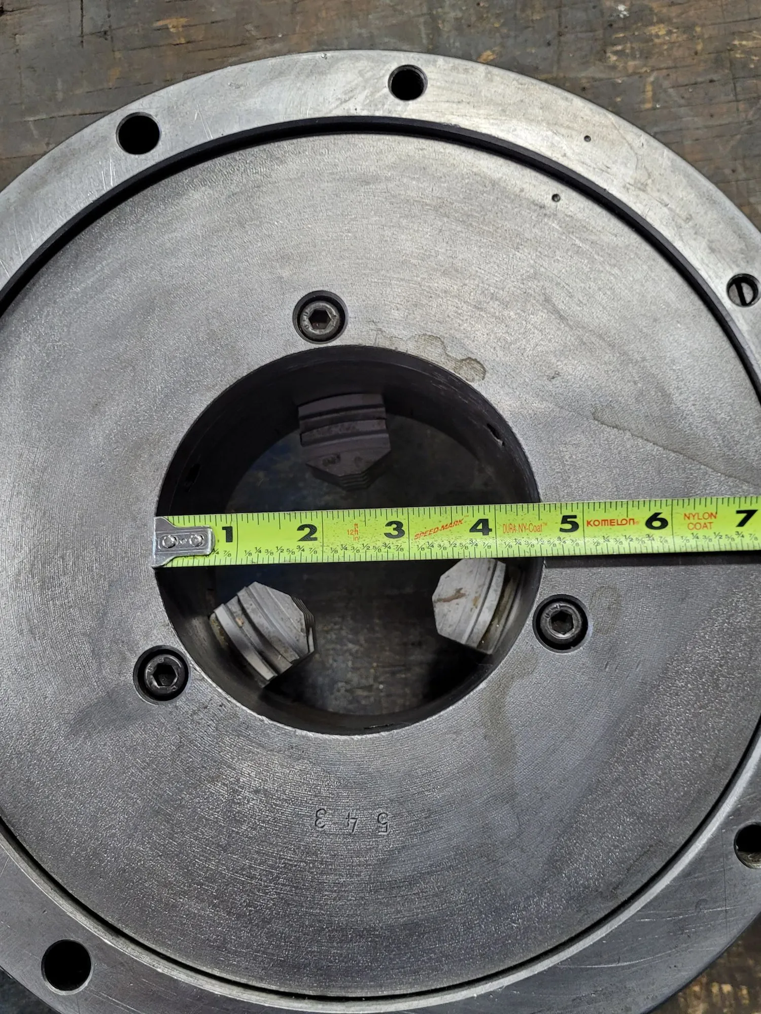 12" Pratt & Whitney Burnerd #9210-03215, 3-jaw scroll lathe chuck, plain back - Image 9