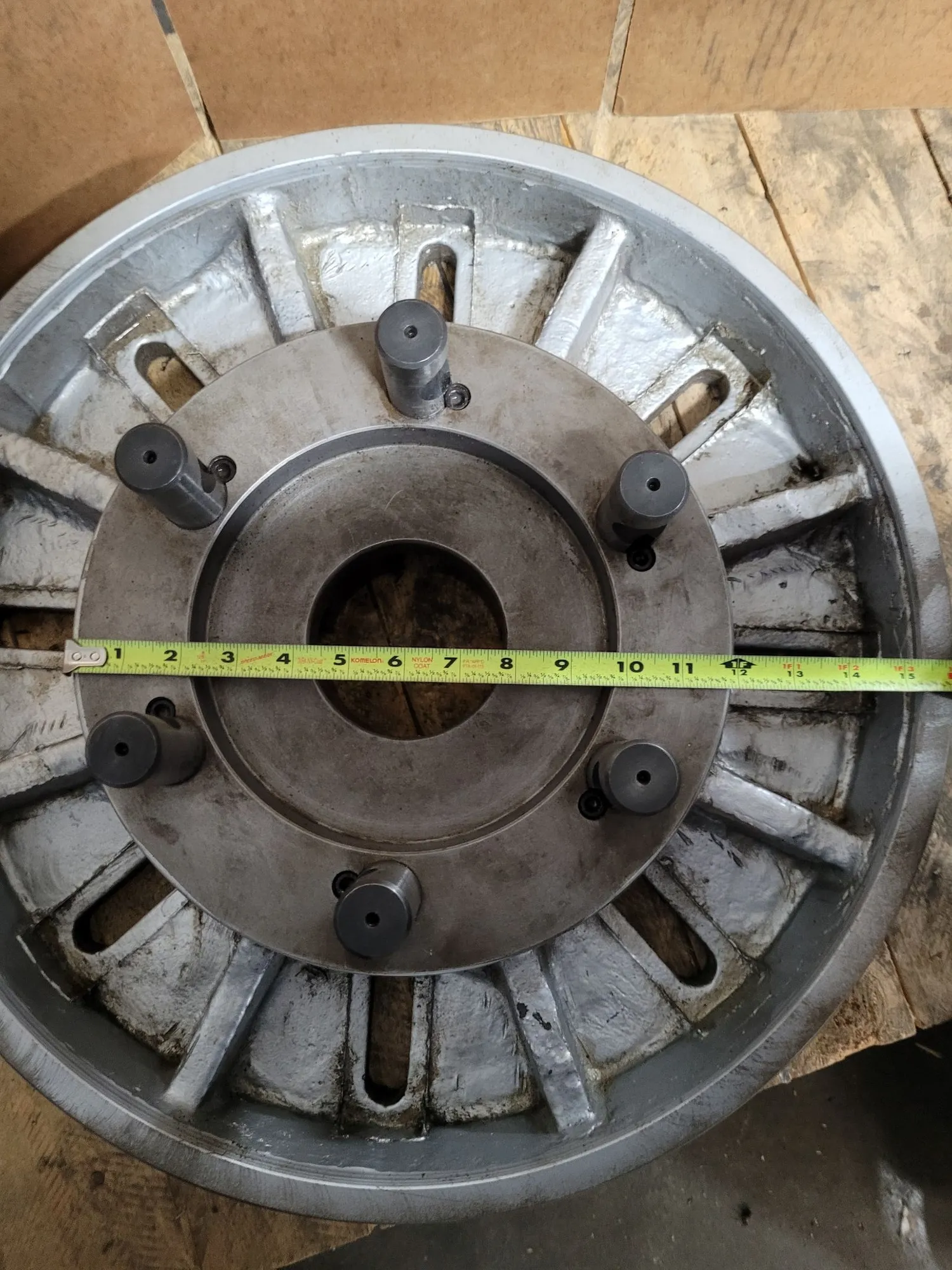 20" slotted lathe face plate, D1-11 camlock mount, 3.25" thru hole - Image 5
