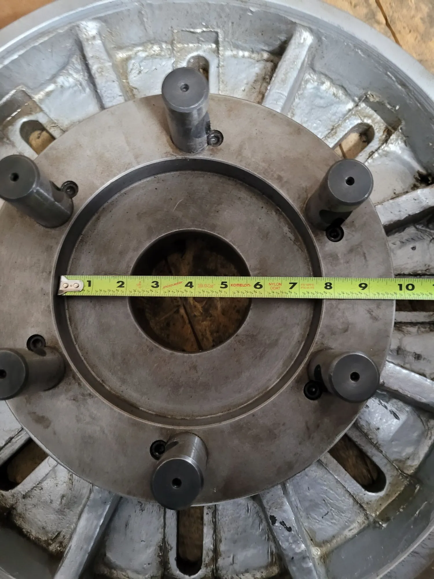 20" slotted lathe face plate, D1-11 camlock mount, 3.25" thru hole - Image 10