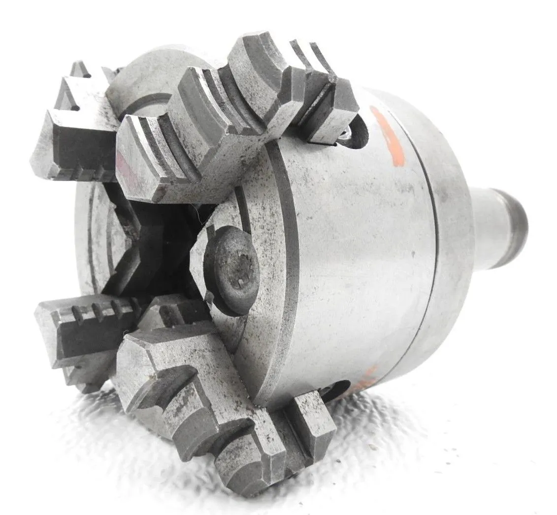 3" 4-jaw lathe chuck, 5C collet mount - Image 6