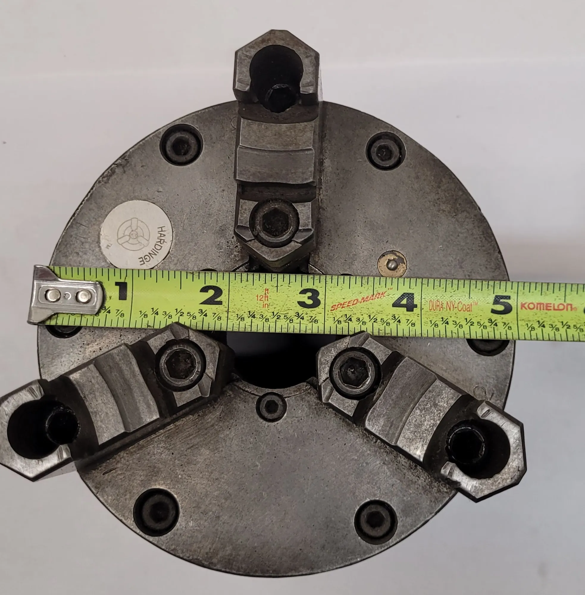 5" Hardinge, 3-jaw lathe chuck - Image 4