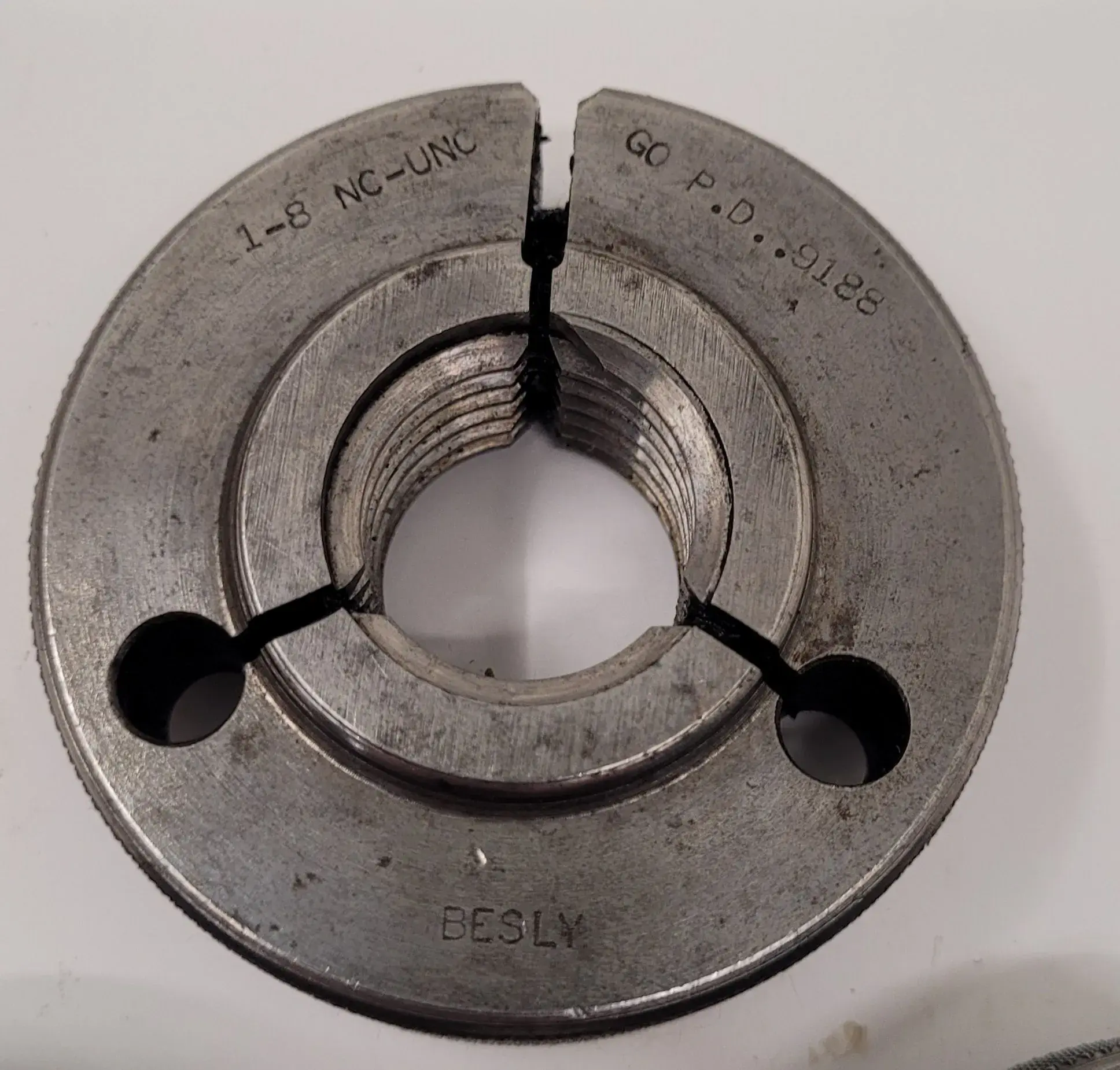 Besly, thread ring gauges, LOT of 3, various sizes - Image 1