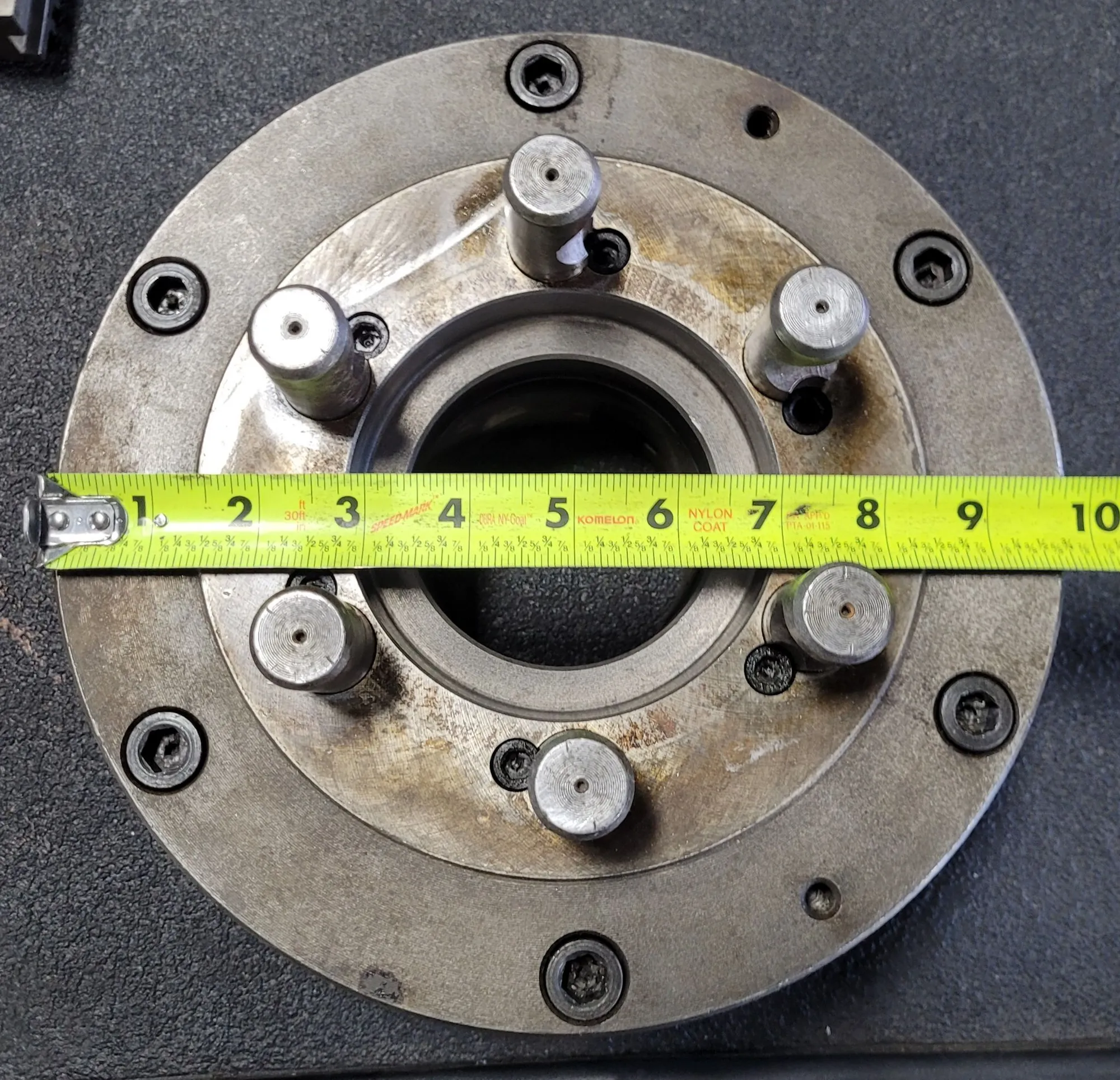 10" Bison, 3-jaw lathe chuck, D1-6 mount - Image 2