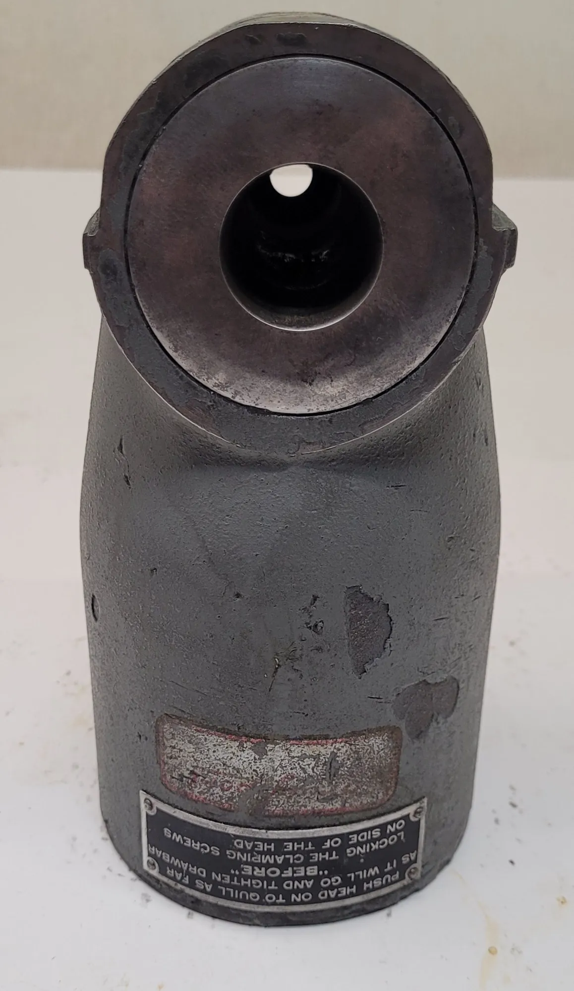 Bridgeport, right angle head, 3.39" bottom hole, 5" width x 8.25" H - Image 7
