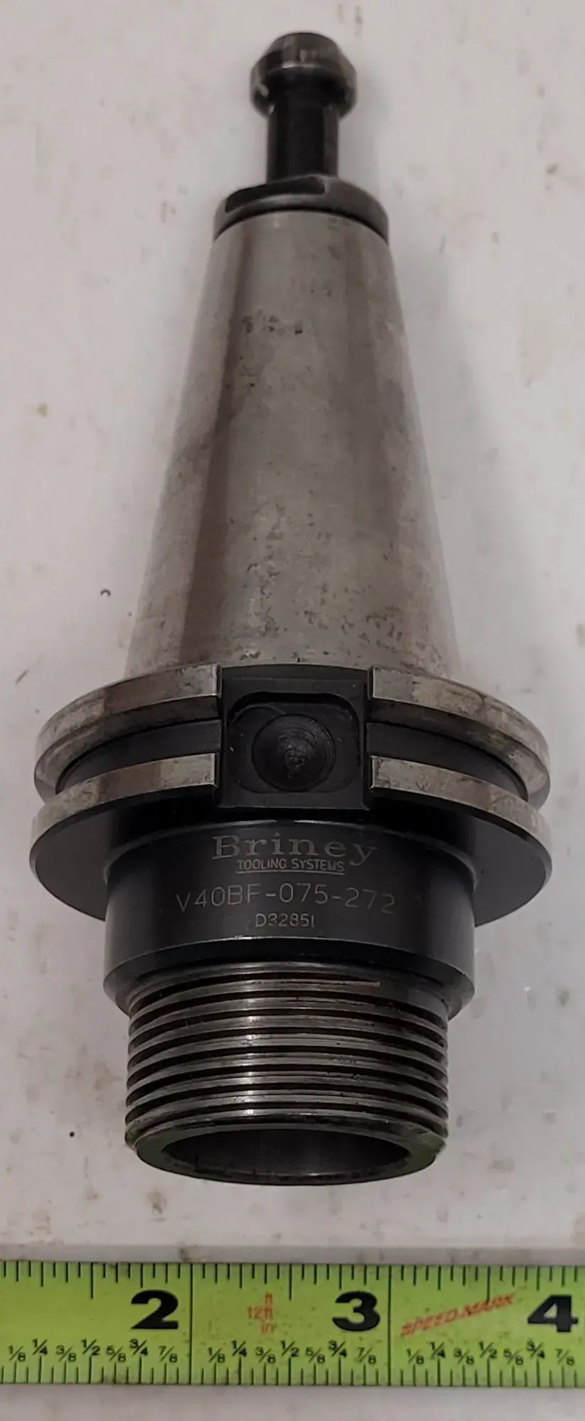 Briney #V40BF-075-272, CAT 40 collet chuck, 20,000 RPM max, 6-1/8" OAL - Image 6