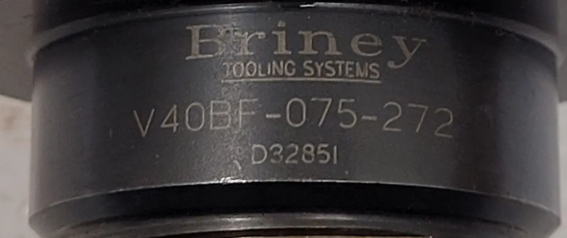 Briney #V40BF-075-272, CAT 40 collet chuck, 20,000 RPM max, 6-1/8" OAL - Image 7