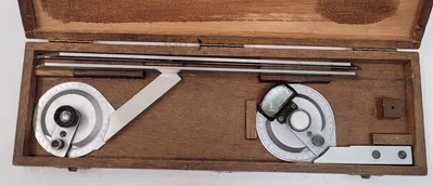 Brown & Sharpe, 12" protractor set - Image 1