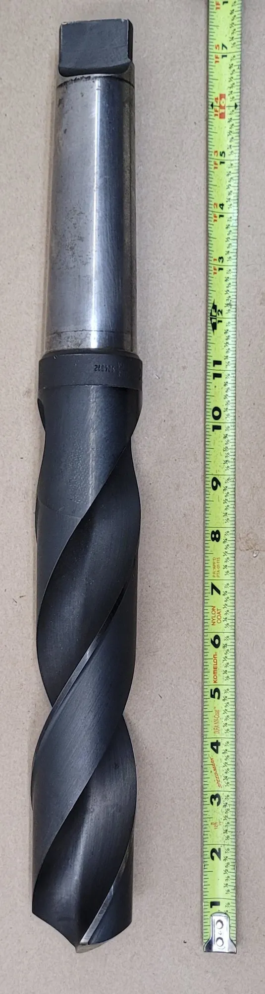 Cle-Forge #904612, 2" twist drill, 5MT taper shank, 17.5" OAL, 10" flute length, 2 flutes - Image 2