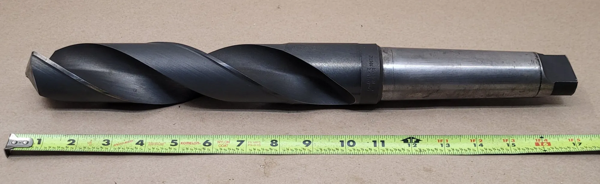 Cle-Forge #904612, 2" twist drill, 5MT taper shank, 17.5" OAL, 10" flute length, 2 flutes - Image 6
