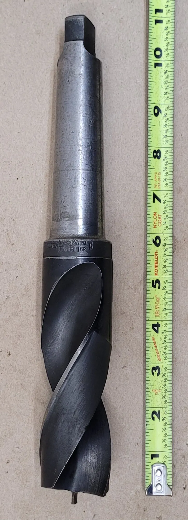 Cle-Forge, 1-39/64" HSS twist drill, 4MT taper shank, 11" OAL, 5" flute length - Image 2