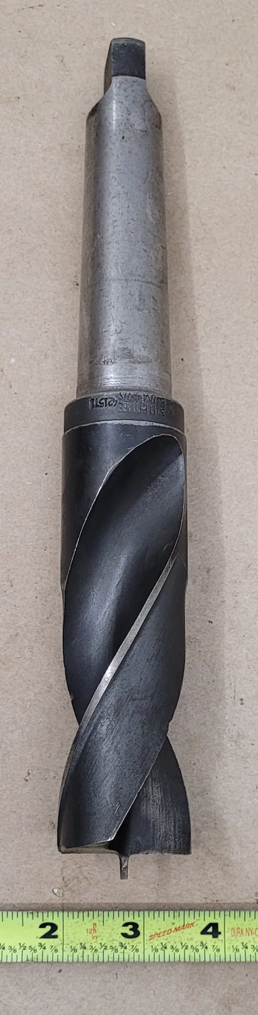Cle-Forge, 1-39/64" HSS twist drill, 4MT taper shank, 11" OAL, 5" flute length - Image 3