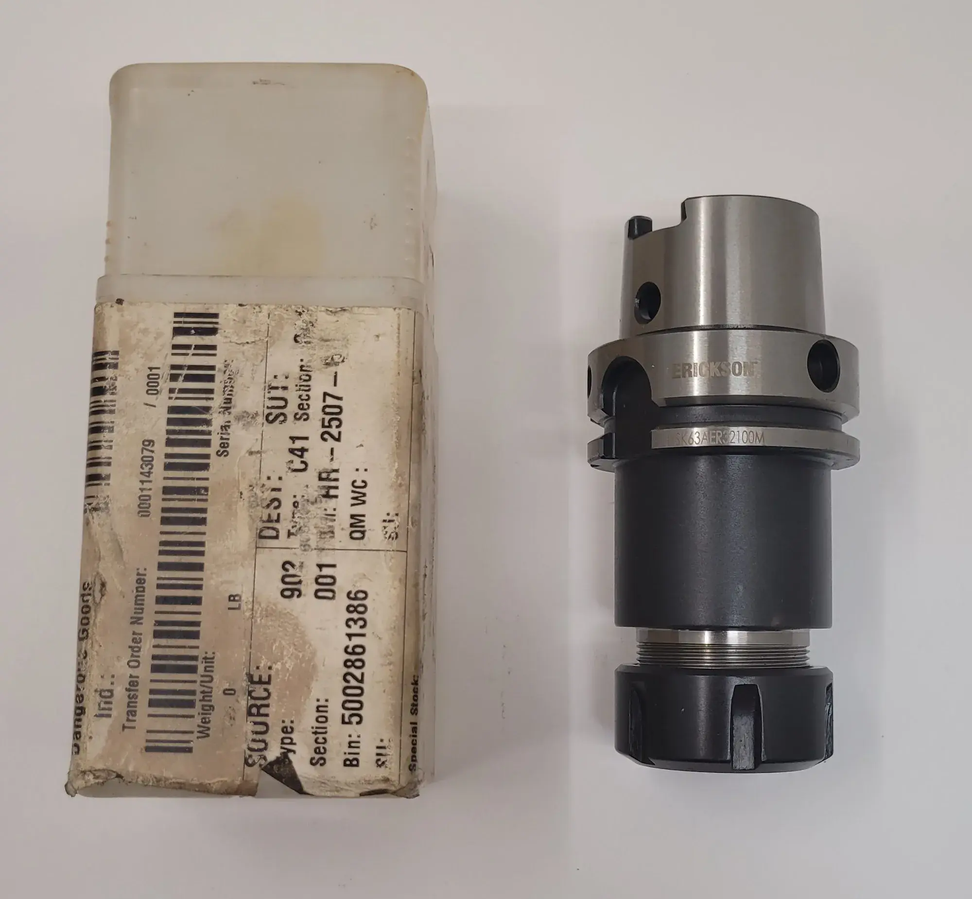 Erickson #HSK63AER32100M, HSK63A ER32 collet chuck, 100 mm gage length (2 available) - Image 3
