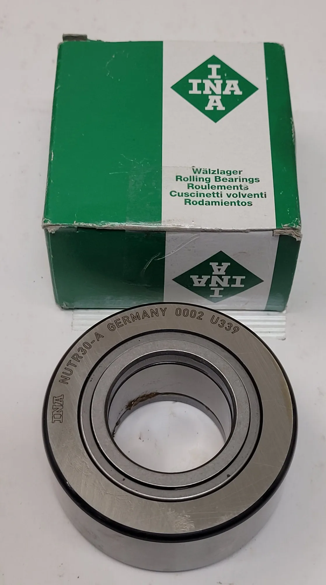 INA #NUTR30-A, yoke type track roller bearing, 62 mm dia., 30 mm bore, 13,300 LB dynamic load - Image 6