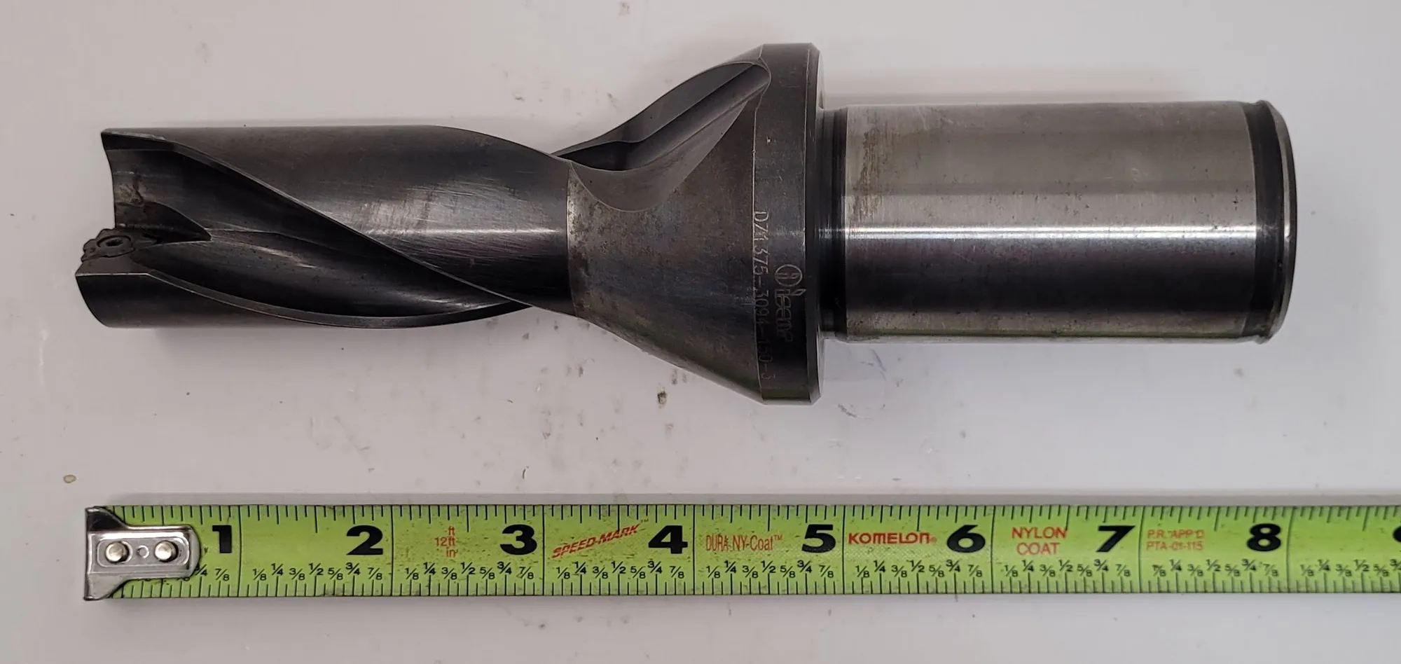 Iscar #DZ1375-3094-150-3, indexable insert drill, 1.375" diameter, 3.09" depth, straight shank, 2 flutes - Image 7