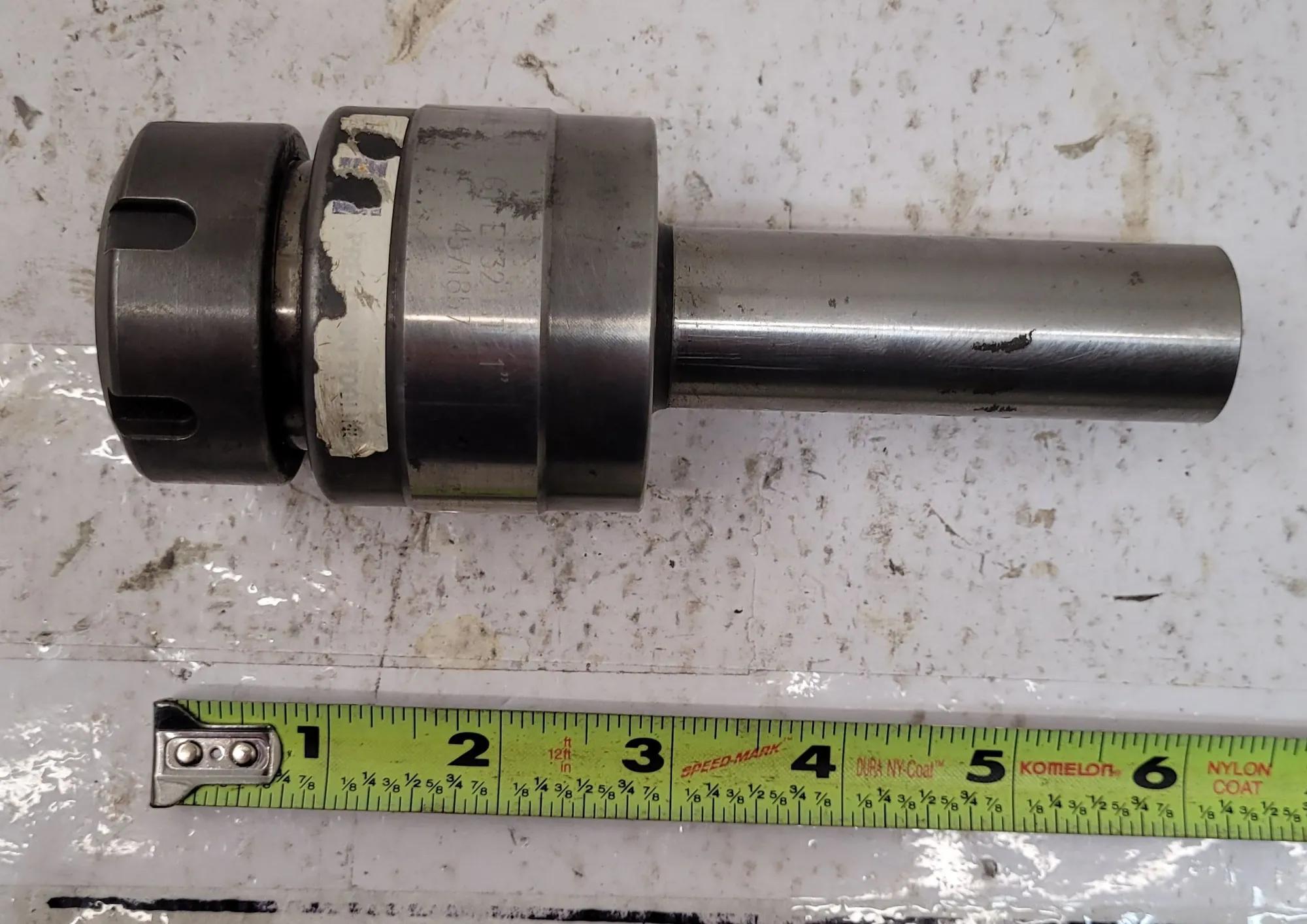 Iscar #GT ER32 ST1, ER32 collet chuck, 1" straight shank, thru coolant - Image 6
